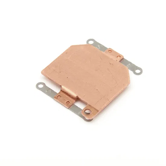 Dissipador de calor de placa de cobre, estampagem CNC, radiador de soldagem e galvanoplastia, peça de usinagem CNC, dissipador de calor de tubo de calor de equipamento 3c com ISO9001